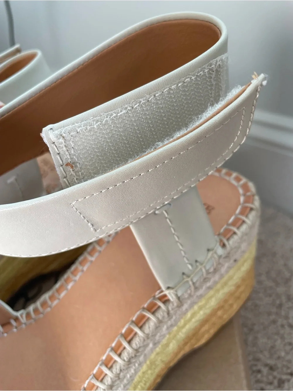 Frye & Co Amber Espadrilles Wedge Sandals Women's Sz 8 Comfort Shoes Raffia NEW